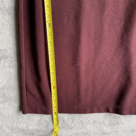 Mario Serrani Dress Womens Extra Small Burgundy Mini Dress Pullover Italy Casual - Picture 7 of 12